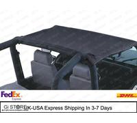 Rampage California Slip Bikini Bamini Soft Top Nero per Jeep CJ5 1976-1983