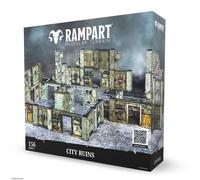 Rampart City Ruins Miniature Terrain Set - Modular Design Compatible with DND an