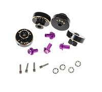 RampCrab Kit di estensione per mozzi ruota esagonali, 5 mm, per SCX24 AX24, distanziali per mozzo esagonale esteso in ottone, parti di aggiornamento per SCX24 Bronco Deadbolt JLU C10 AX24, accessori
