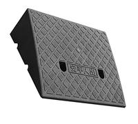 Rampe da Marciapiede in Plastica, 50 * 38cm Rampa di Soglia per Disabili, Rampa per Cordoli Antiscivolo, Rampa A Gradini Altezza 15-19 Cm, per Auto, Sedia A Rotelle, Moto, Bicicletta