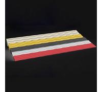 Rampe del Marciapiede del Vialetto, Rampa per Sedia A Rotelle 2 Pollici / 3 Pollici / 4 Pollici / 5 Pollici / 6 Pollici / 7 Pollici / 8,5 Pollici Rampa del Marciapiede per Le, Yellow, 99 * 20 * 9.5cm