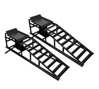 Rampe idrauliche per auto, resistenti, per auto, camion, servizio idraulico, 2 pezzi, 5 tonnellate, per manutenzione o cambio olio (nero, 115,1 x 25,9 x 38,1 cm (lunghezza x larghezza x altezza)
