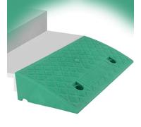 Rampe in plastica per auto, Cordolo E Soglia Rampa In Gomma E Plastica for Veicoli Multicolore 50x(27-50) x(7-19) cm(Green,50x37x15cm)