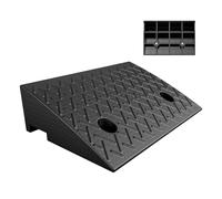 Rampe in plastica per auto, Rampa for cordolo in gomma nera 9-14 cm for sedia a rotelle for moto, scooter, camion, auto(11cm/4.3")