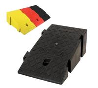 Rampe in plastica per auto, Rampa for cordolo in plastica for auto sedia a rotelle bici moto multicolore altezza di aumento 16-19 cm(Black,25 * 40 * 16cm)