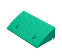 Rampe in plastica per auto, Rampa for cordolo Multicolor 49x27x(7-13) cm for sedie a rotelle Auto Scooter Bici Moto(Green,49 * 27 * 10cm)