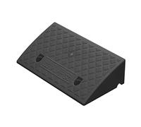 Rampe in plastica per auto, Rampa for cordolo Multicolor 49x27x(7-13) cm for sedie a rotelle Auto Scooter Bici Moto(Black,49 * 27 * 13cm)