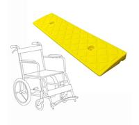 Rampe in plastica per auto, Rampa for marciapiede for sedia a rotelle for vialetti e mobilità, altezza multicolore da 3 a 22 cm(Yellow,49x22x6cm)