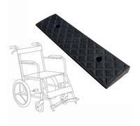 Rampe in plastica per auto, Rampa for marciapiede for sedia a rotelle for vialetti e mobilità, altezza multicolore da 3 a 22 cm(Black,49x50x19cm)