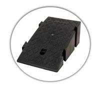 Rampe in plastica per auto, Rampa for marciapiede for sedie a rotelle e motocicli Multicolor di dimensioni multiple(Black,25x40x16cm)