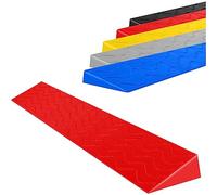 Rampe in plastica per auto, Rampe for cordoli in plastica PP multicolori, dimensioni multiple, alte 2-6,5 cm(Red,100x8x2.5cm)