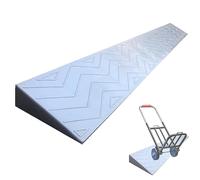 Rampe per Disabili per Scalini per Soglie, Rampa Moto Antiscivolo e Resistente per Valigie, Scooter, Sedia a Rotelle, Aperture di Porte, Golf Cart (Color : Grey, Size : 100x13x6cm)