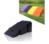 Rampe per Marciapiede Carrabile Soglia Alta 16/20 Cm Rampa per Cordolo per Binario per Garage Marciapiede Camion Scooter Bici Moto Sedia A Rotelle Mobilità, Black, 40x25x16cm(15.7x9.8x6.3inch)