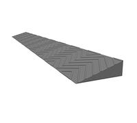 Rampe per marciapiedi per Interni Domestici, Rampe per Gradini Alti da 2 a 5,5 cm Rampa per Soglia Porta per Auto Pulizia Bici Robot Rasaerba Carrello Garage Magazzino/Grigio/100X12X5.5Cm