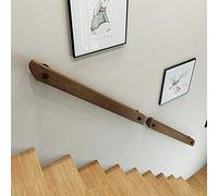 Rampe per scale in legno con corrimano antiscivolo a parete, kit completo (dimensioni: 150 cm), migliora la sicurezza e lo stile degli interni