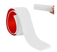 Rampe per Soglia Della Porta, 1,6cm di Altezza Rampa per Sedia a Rotelle, Profilo di Transizione Autoadesiva, Soglia di Dislivello Pavimento, Rampe per Porte Aperte, per Gradini, Scale, Bianco