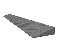 Rampe Portatili Per Gradini, Rampe Soglia Per Sedie A Rotelle Per Ingressi 2-6,5 Cm, Rampe Per Cordoli Con Dislivello, Rampa Portatile Leggera In Plastica(Gray,100x10x4cm)