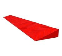 Rampe Portatili Per Gradini, Rampe Soglia Per Sedie A Rotelle Per Ingressi 2-6,5 Cm, Rampe Per Cordoli Con Dislivello, Rampa Portatile Leggera In Plastica(Red,100x8x2.5cm)