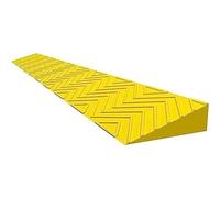 Rampe Portatili Per Gradini, Rampe Soglia Per Sedie A Rotelle Per Ingressi 2-6,5 Cm, Rampe Per Cordoli Con Dislivello, Rampa Portatile Leggera In Plastica(Yellow,100x10x3cm)