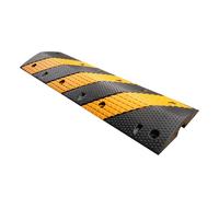 Rampe stradali in gomma resistente con canale via cavo, per asfalto e ghiaia, cuscinetti per garage in salita, controllo del traffico durevole (100 x 30 x 6 cm)