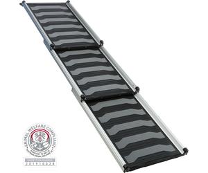 Rampetta telescopica tripla, alluminio/TPR 40 × 78-175 cm nero/grigio