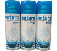 RAMPI Deodorante Spray Profumo Natura Salvatessuti Mangiaodori Igienizzante Allontana Tarme Tessuti Ambienti Auto Tende Scarpe 3x400 ml(Artico)