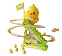 Rampicante - 12 anatre elettriche scale pista da corsa | Duck Track Slide Toys con luci lampeggianti a LED e musica | Adatto per bambini in età pree
