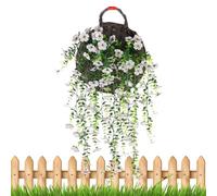 Rampicanti artificiali per esterni, realistica gloria mattutina | Accenti decorativi per la casa per terrazza, parete, portico, gazebo, balcone, porta