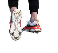 Ramponcini Per Scarponi Copriscarpe antiscivolo for ramponi, ramponi da sci, ramponi da neve, ramponi da neve for passeggiate invernali sul ghiaccio(18 Teeth Black XL)