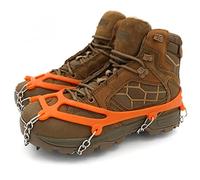 Ramponcini per Scarponi,Ramponcini da Neve Glass Gripper all'aperto ramponi arrampicata invernale neve manganese acciaio Spikes Escursionismo ramponi tacchetti antiscivolo copertura scarpa ( Material