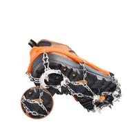 Ramponcini Per Scarponi Ramponi da arrampicata, copriscarpe da sci, ramponi da ghiaccio, ramponi da neve ...(18 Teeth Orange M)