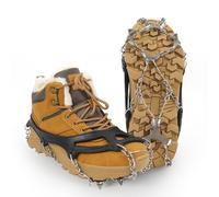 Ramponcini per Scarponi, Ramponi per Scarponi da Montagna, Artigli per Scarpe Ispessiti in Acciaio Inossidabile, Ramponi da Ghiaccio per Donna e Uomo per Escursionismo, Arrampicata, Pesca (XL)