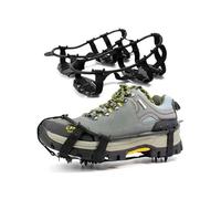 Ramponi 1 Paia Catena Invernale Ramponi Antiscivolo for Esterni Copriscarpe Arrampicata Artigli da neve Scarpe Spikes 24 Denti Pinza for ghiaccio for ML(Black-41-46)