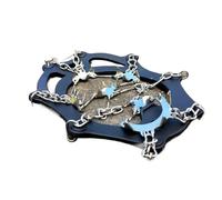 ramponi 18 Teeth Ice Gripper Spike For Shoes Anti-Slip Anti-Skid Non-slip Shoe Covers Snow Crampons Cleats Grips Climbing Boots per pesca sul ghiaccio(Black size 44-47)