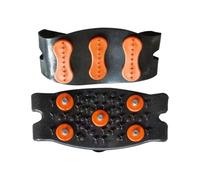 Ramponi antiscivolo, 2 pezzi con cinghie regolabili e punte antiscivolo, ramponi per scarpe - per uomini e donne, escursionismo, inverno, alpinismo, arrampicata, corsa