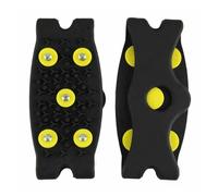 Ramponi da alpinismo antiscivolo con 5 tacchetti invernali, copriscarpe da neve unisex, catene da esterno, chiodi for scarpe da pendolarismo invernali(Yellow)
