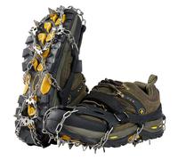 Ramponi da alpinismo antiscivolo per esterni a 19 denti Copriscarpe antiscivolo in acciaio inox per ghiaccio e neve Rinforzare il sistema di