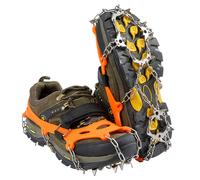 Ramponi da alpinismo antiscivolo per esterni a 19 denti Copriscarpe antiscivolo in acciaio inox per ghiaccio e neve Rinforzare il sistema di