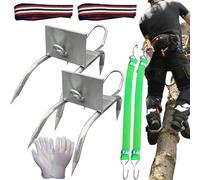Ramponi da Arrampicata | Rampicanti per Alberi Attrezzatura Outdoor,Attrezzatura Portatile Sicura per Attività Estive Raccolta Frutta Caccia Lavori Forestali