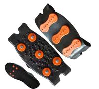 Ramponi da ghiaccio in silicone per escursioni all'aperto, pattini da ghiaccio che non perdono le unghie, semplici tacchetti, scarpe da trekking impermeabili, per donne e uomini, copriscarpe invernali