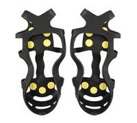 Ramponi Da Ghiaccio,Punte Antiscivolo Per Trazione Scarpe - 9 Denti Presa Ghiaccio,Per Pendolarismo Invernale Escursionismo Lavoro All Aperto Camminata Alpinismo Parcheggi Mattina