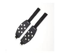 Ramponi da ghiaccio, ramponi da trazione, copriscarpe, ramponi da neve antiscivolo, impugnature, spostamenti quotidiani e uso da parte degli studenti for andare a scuola.(Black 2pcs)