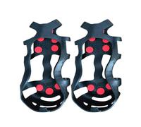 Ramponi da Ghiaccio - Silicone | Grip Neve | Traction Cleats for Snow and Ice | Ramponcini Antiscivolo | Per Escursionismo Arrampicata sul Ghiaccio | Scarpe Chiodate Portatili Nero Inverno 1 Pai