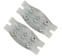 Ramponi per ghiaccio, 2 pezzi invisibili, non scivolose, solette invernali da neve, trazione globale, per attività all'aperto, lavoro, arborista, freddo, uomini