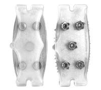 Ramponi per il ghiaccio, 2 pezzi, punta da trekking invernale, antiscivolo, a 5 denti, con ramponi di trazione per stivali da neve | per escursionismo, arrampicata e alpinismo
