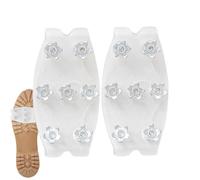 Ramponi per il ghiaccio per le donne | Ramponi universali antiscivolo invisibili a 7 punte | All'aperto Antighiaccio per Scarpe,per gli uomini donne a piedi in esecuzione inverno sport all'aperto