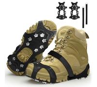 Ramponi per Scarponi, 11 Borchie Ramponi da Ghiaccio Antiscivolo, Leggero Ice Tacchetti per Scarpe da Trekking, Adatto Ghiaccio Neve Arrampicata, Winter Outdoor Camping (M)
