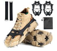 Ramponi per Scarponi, Grödel per scarpe da trekking, Ramponi per neve e ghiaccio, antiscivolo, per uomini, donne, adulti, bambini, adatti per escursioni, sentieri, running, trekking