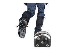 Ramponi Per Scarponi Ice Cleats For Shoes Anti-Slip Ice Cleats Snow Shoe Gripper Spike Snow Grips Reflective Climbing Crampons With 5Spikes Traction(XL)