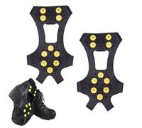 Ramponi per Scarponi, Ramponcini da Neve, Ice Tacchetti Trazione Antiscivolo su Scarpe/Stivali 10 Borchie Neve Ghiaccio Ramponi Tacchetti Spikes, Leggero Ice Tacchetti